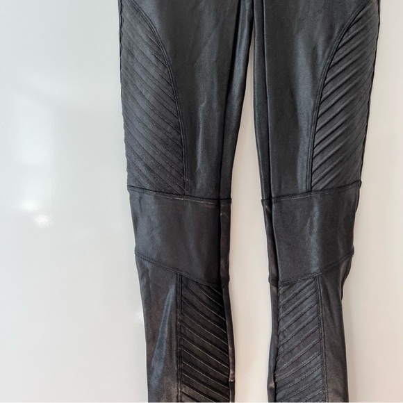 Spanx Faux Leather Moto Leggings - Picture 9 of 13